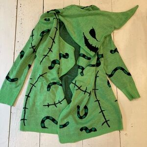 Ooggie Boogie cardigan. Halloween. Nightmare before Christmas